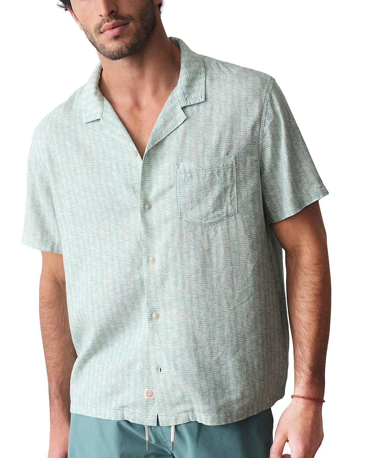 Marine Layer Pablo Tencel Linen Blend Resort Shirt