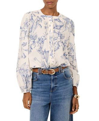  Women's Cotton Floral Print Blouse