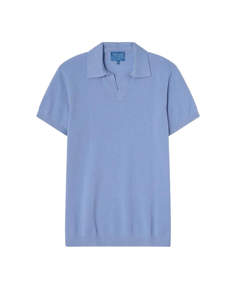 Robert Talbott Randall Cotton Cashmere Johnny Collar Sweater