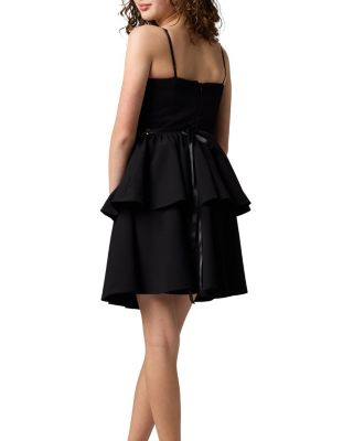 black long sleeve dress Avery Long Sleeve Maxi Dress / Black | MESHKI