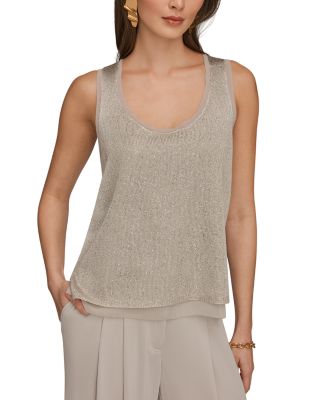 Sequin Detail Knit Shell