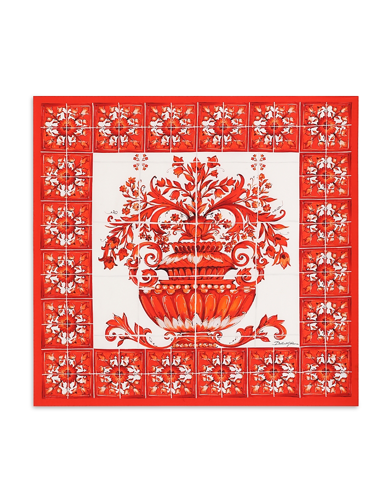 Dolce & Gabbana Majolica Silk Scarf