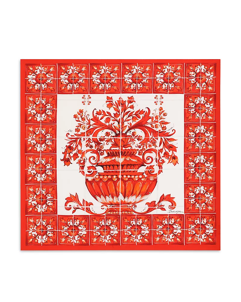 Dolce & Gabbana Majolica Silk Scarf