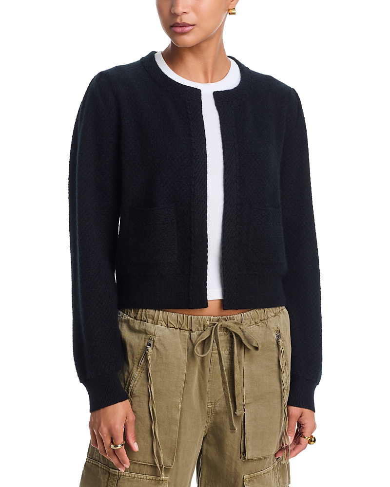 Aqua Cashmere Puff Sleeve Jacket - Exclusive