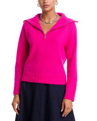 100% Cashmere Half Zip Sweater - Exclusive