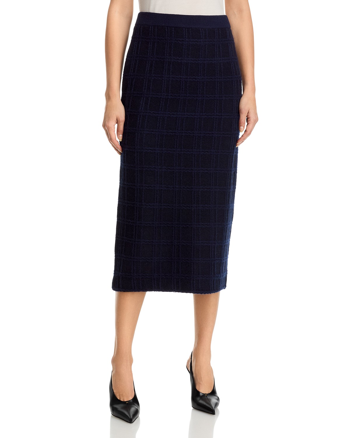 100% Cashmere Midi Skirt - Exclusive