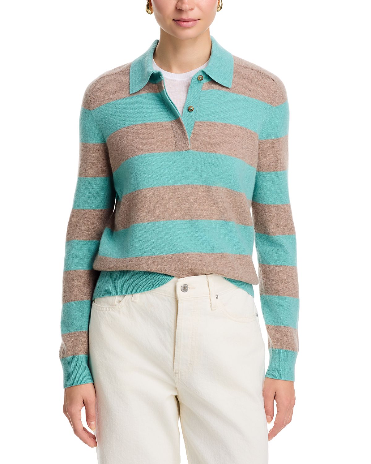 C by Bloomingdale's Cashmere 100% Cashmere Polo Sweater - Exclusive