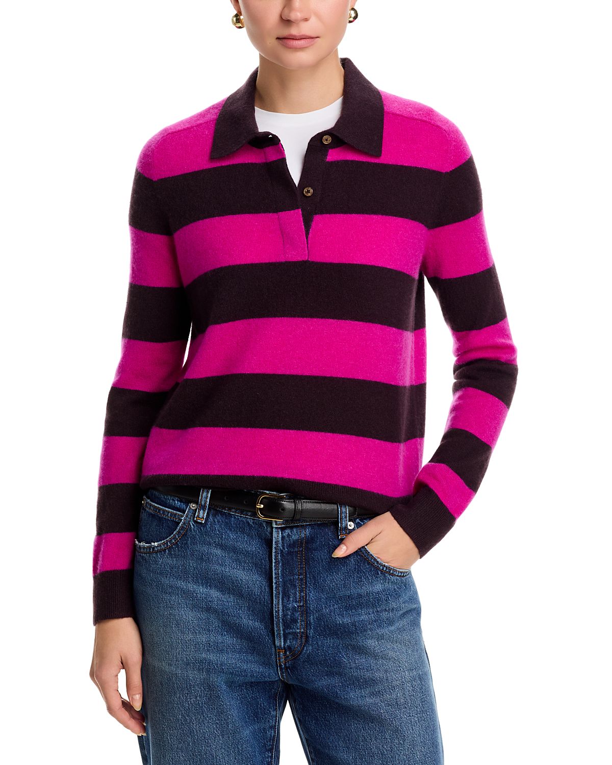 C by Bloomingdale's Cashmere 100% Cashmere Polo Sweater - Exclusive