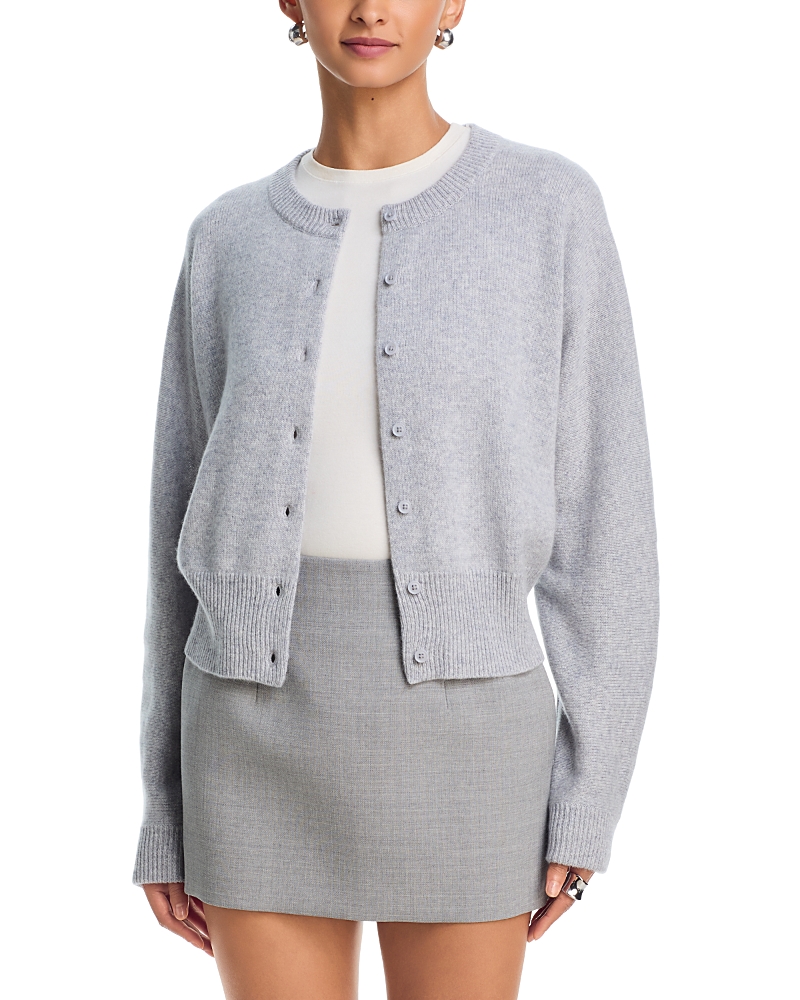 Aqua Cashmere Dolman Sleeve Cardigan - Exclusive In Gray