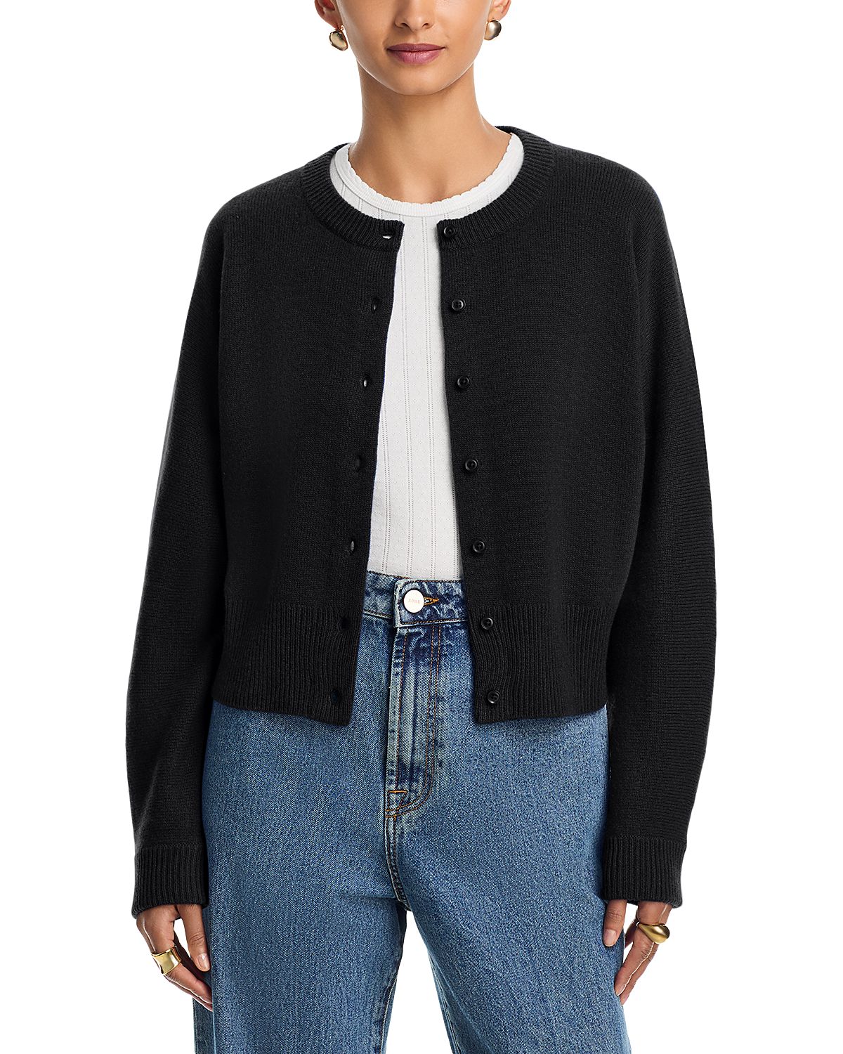 Aqua Cashmere Dolman Sleeve Cardigan - Exclusive