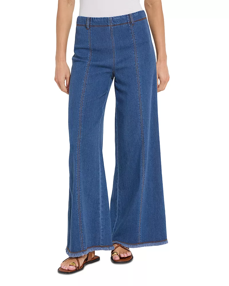 Lysse Irabella Wide Leg Jeans in Mid Wash