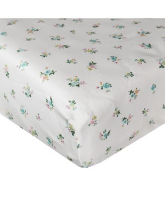  Liberty Fabric Posy Corsage Yellow Fitted Sheet, Queen