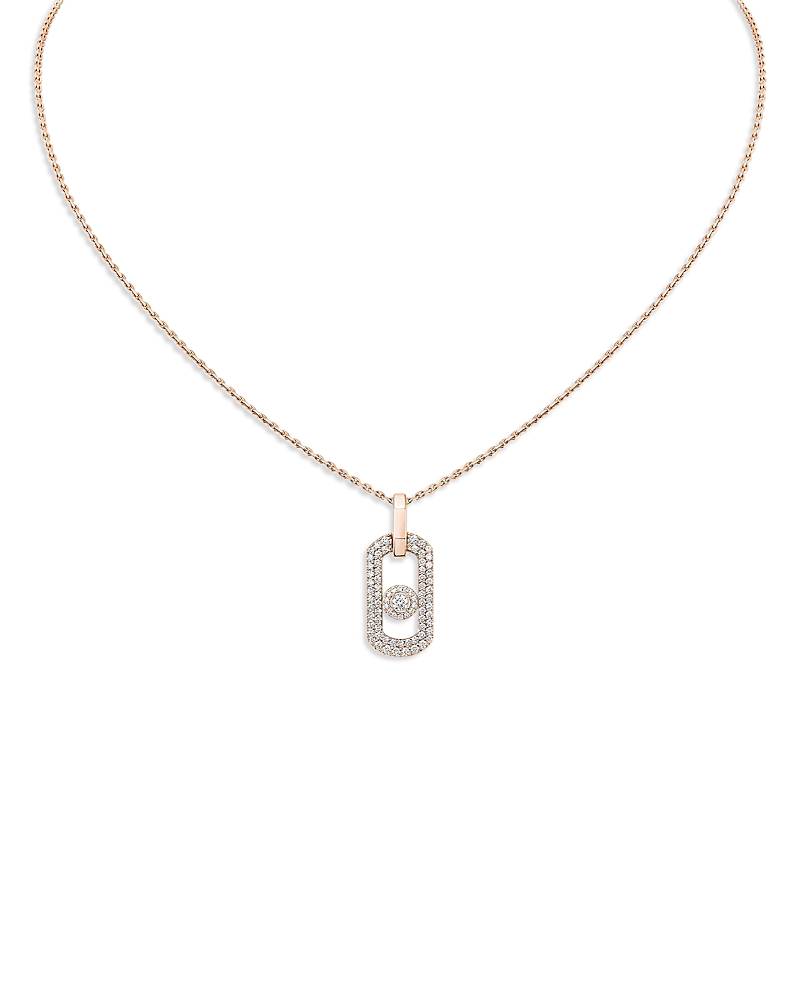 Messika 18K Gold Move Classique Diamond Cisele Pendant Necklace, 0.20 tcw