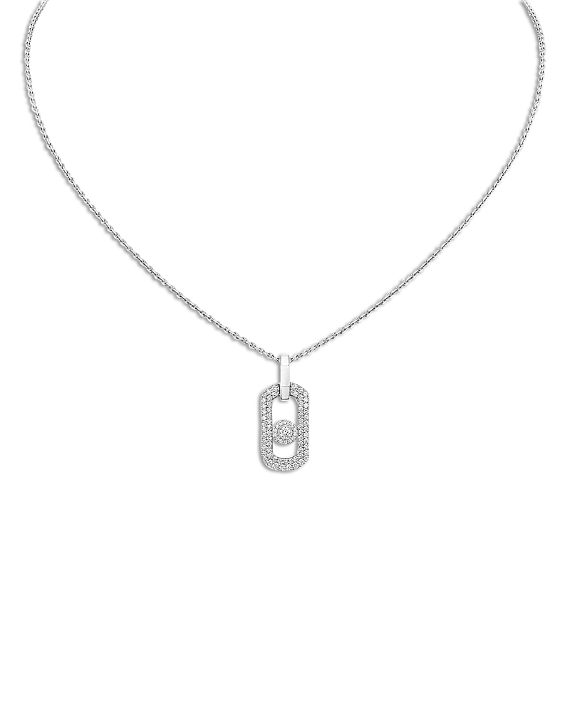 Messika 18K Gold Move Classique Diamond Cisele Pendant Necklace, 0.20 tcw