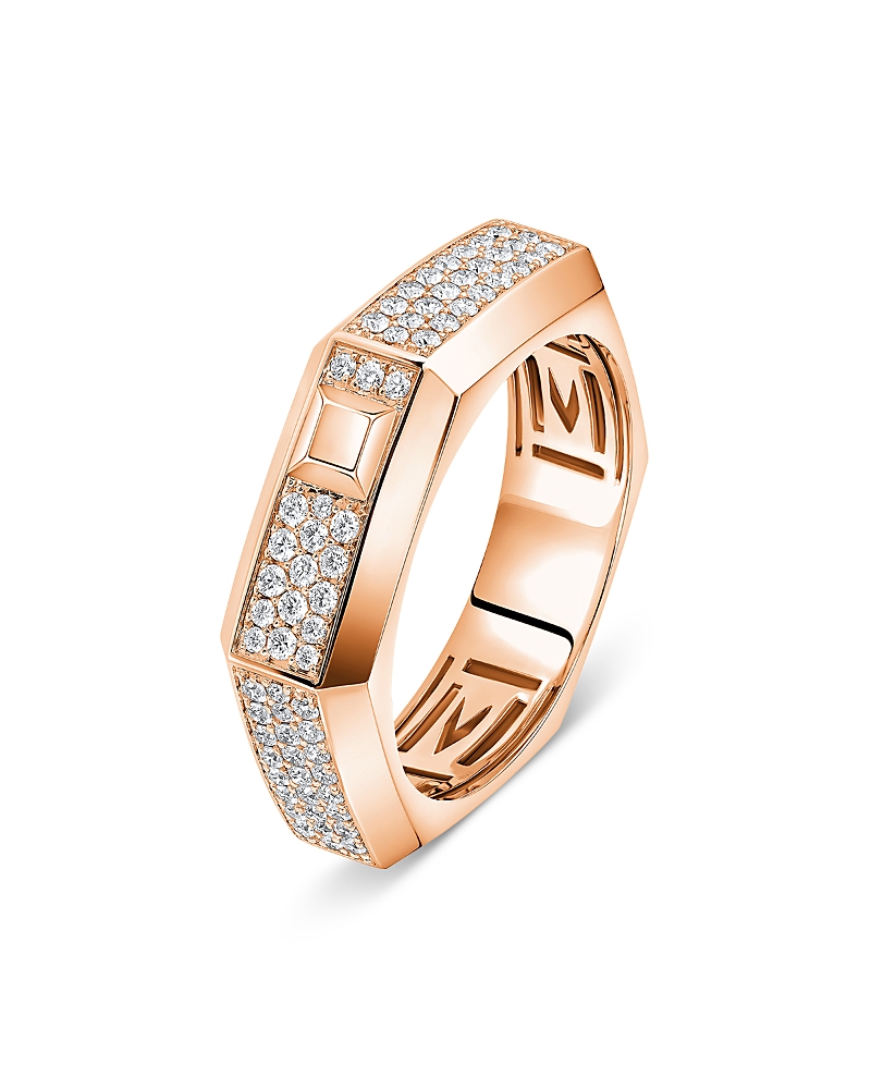 Messika 18K Gold Moderniste Pave Diamond Ring, 0.35 tcw · 53 / US 6.25-6.5