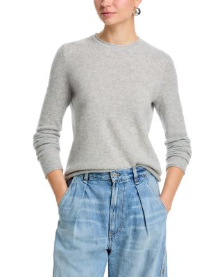 100% Cashmere Rolled Edge Sweater - Exclusive