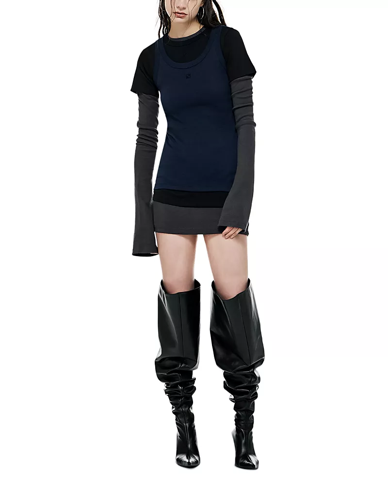 Lemiune 01 Layered Jersey Dress