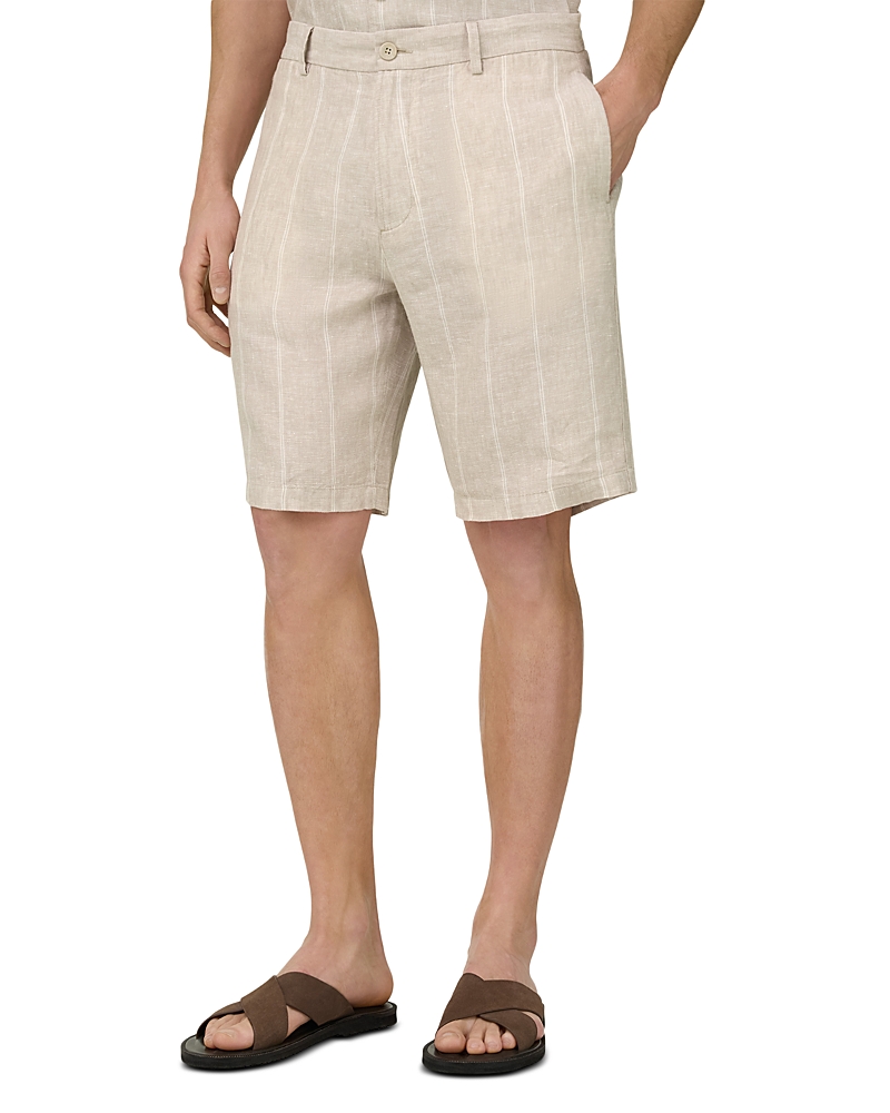 Boggi Milano 9.6 Stripe Linen Shorts