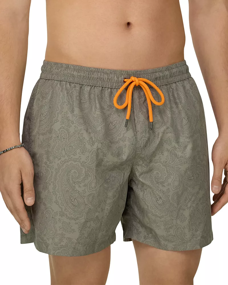 Boggi Milano Paisley Fantasy 5 Drawstring Swimsuit