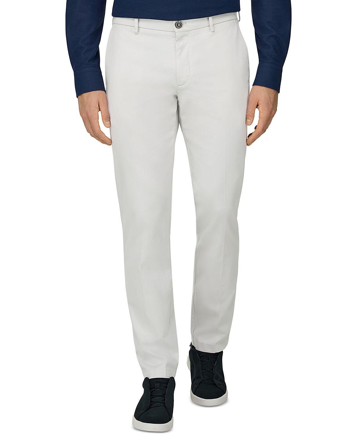 Boggi Milano Panama Regular Fit Stretch Cotton Trousers