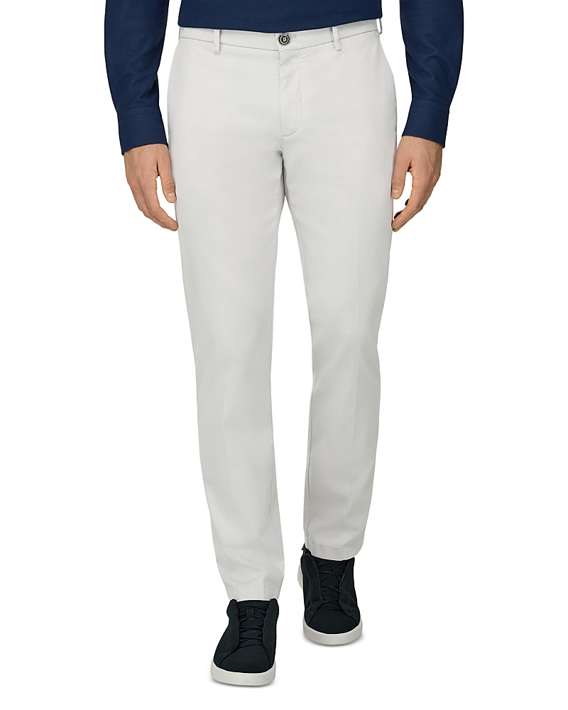 Boggi Milano Panama Regular Fit Stretch Cotton Trousers