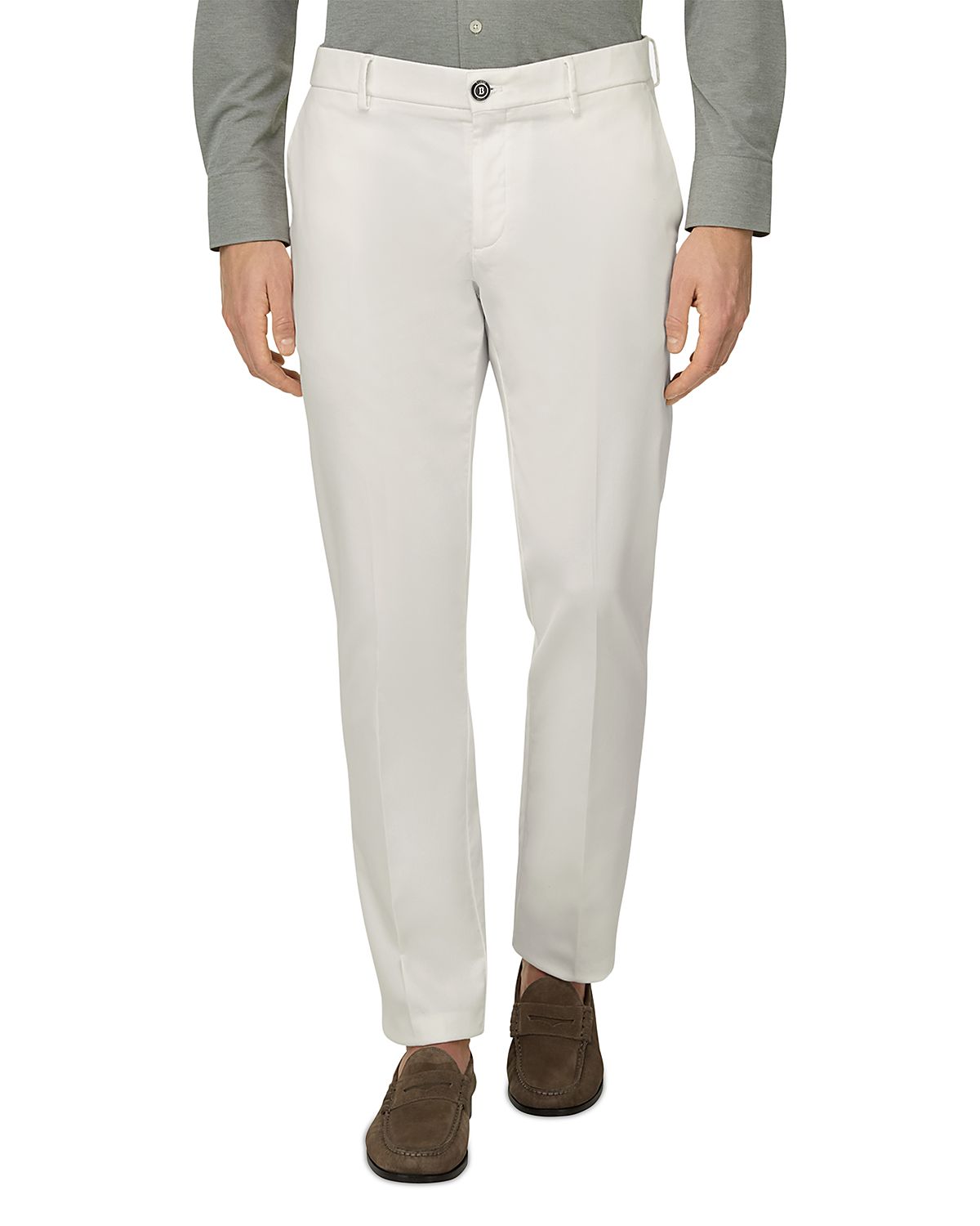 Boggi Milano Panama Regular Fit Stretch Cotton Trousers