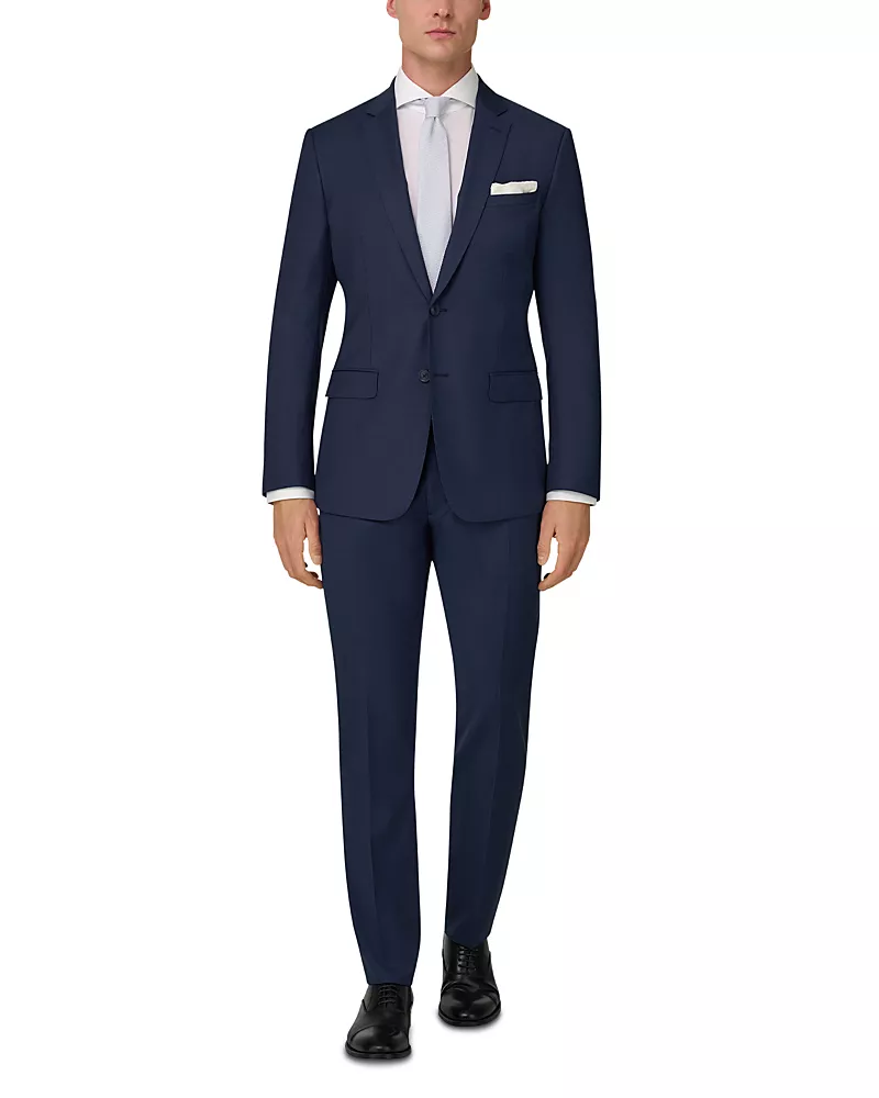 Boggi Milano Extra Slim Fit Micro Pattern Stretch Suit