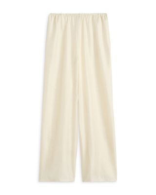 Monogram Silk Pajama Bottoms