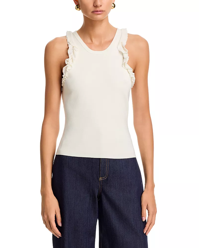 Cinq a Sept Martha Ruffled Tank
