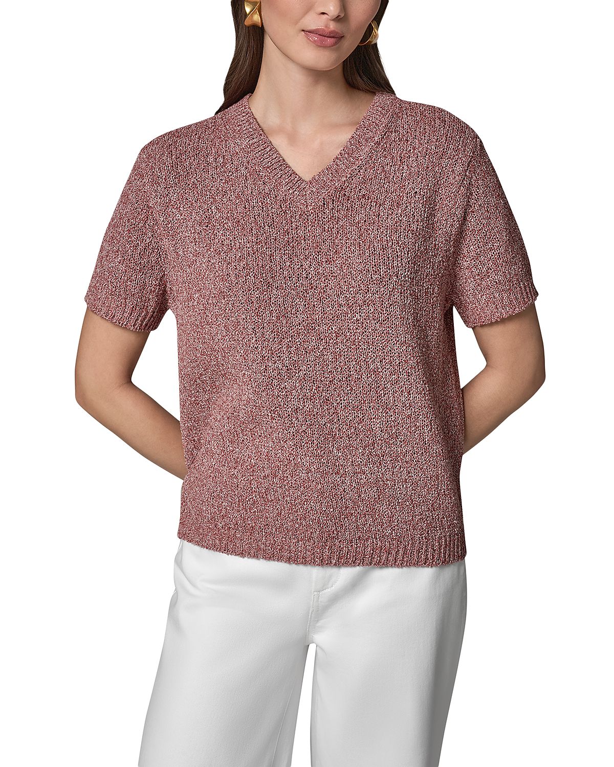 Donna Karan Easy V Neck Sweater
