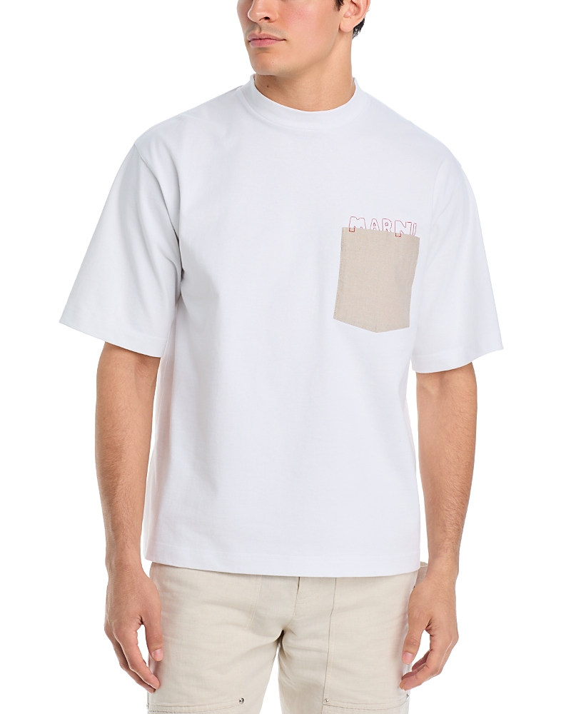 Marni Logo Pocket Crewneck T-Shirt