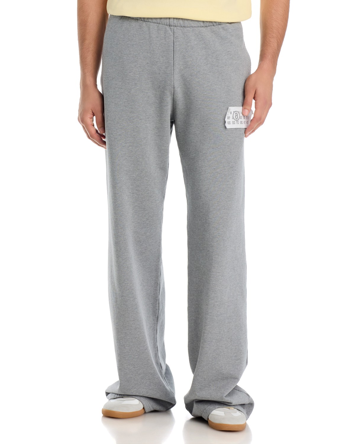 MM6 Maison Margiela Unbrushed Sweatpants in Grey Milange