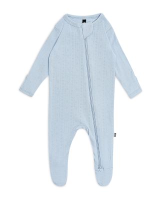 Unisex Pointelle Zippered Footie - Baby