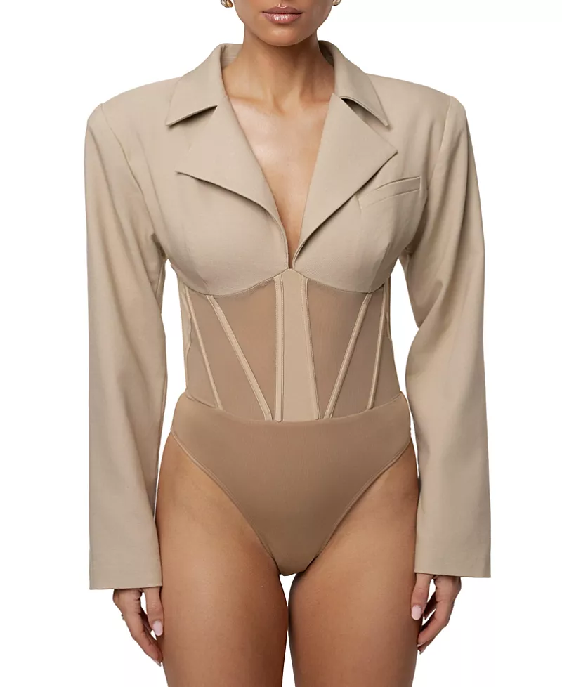 Jluxlabel Downtown Blazer Bodysuit