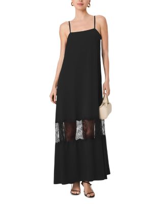 Quinn Crepe Lace Maxi Dress - thumbnail 6