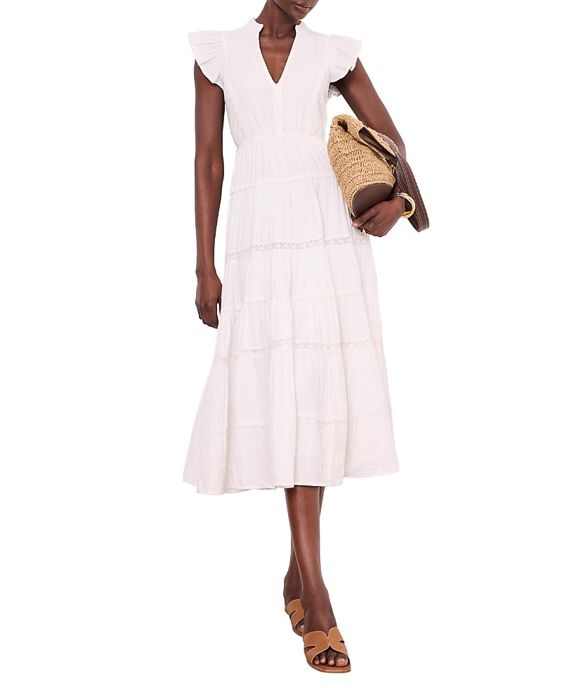 Mint Velvet Women's Cotton Cheesecloth Tiered Maxi Dress