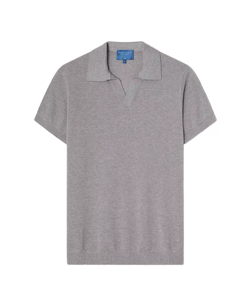 Robert Talbott Randall Cotton Cashmere Johnny Collar Sweater