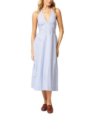 Women's Ora Poplin Stripe Halter Dress