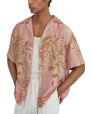 Camino Short Sleeve Pam Print Landscape Shirt