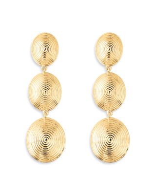 Ruby Triple Drop Earrings 