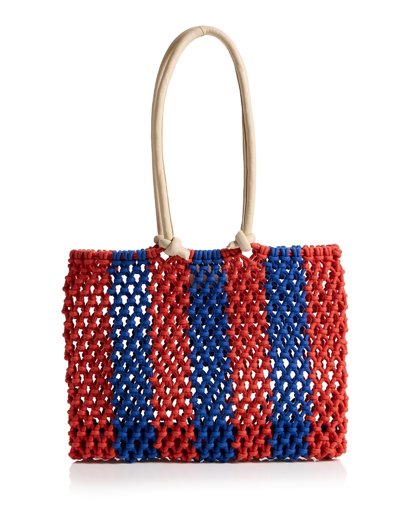 Clare V. Sandy Woven Beach Tote