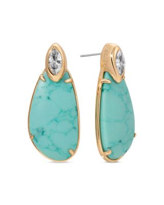 Majestic Cubic Zirconia & Stone Drop Earrings 
