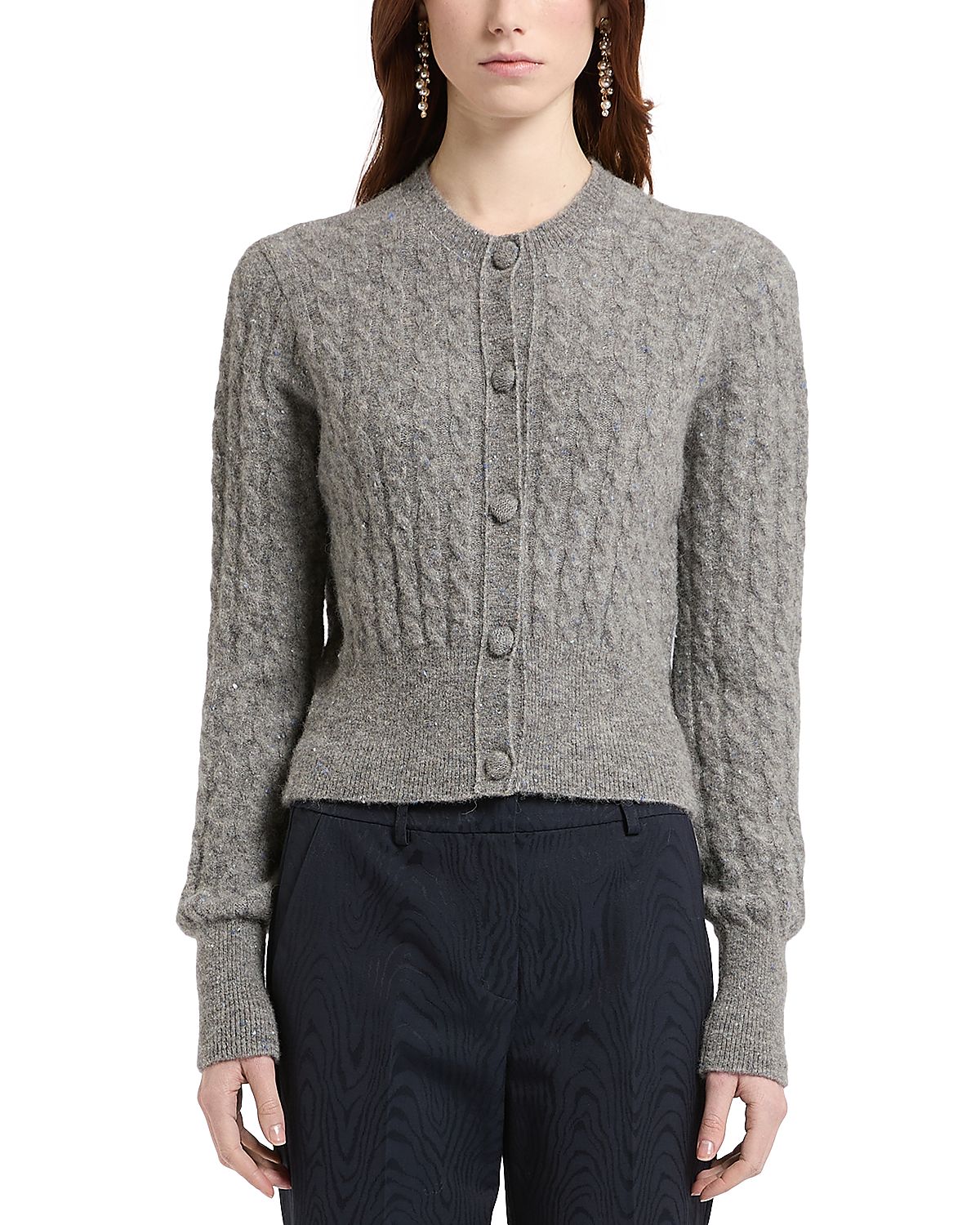 Marella Mllcerta Cable Knit Cardigan