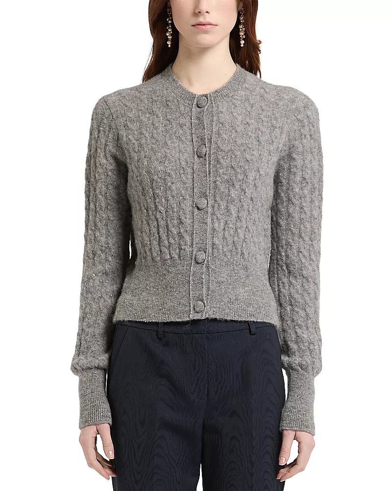 Marella Mllcerta Cable Knit Cardigan