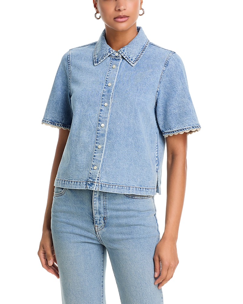 Frame The Denim Crochet Top