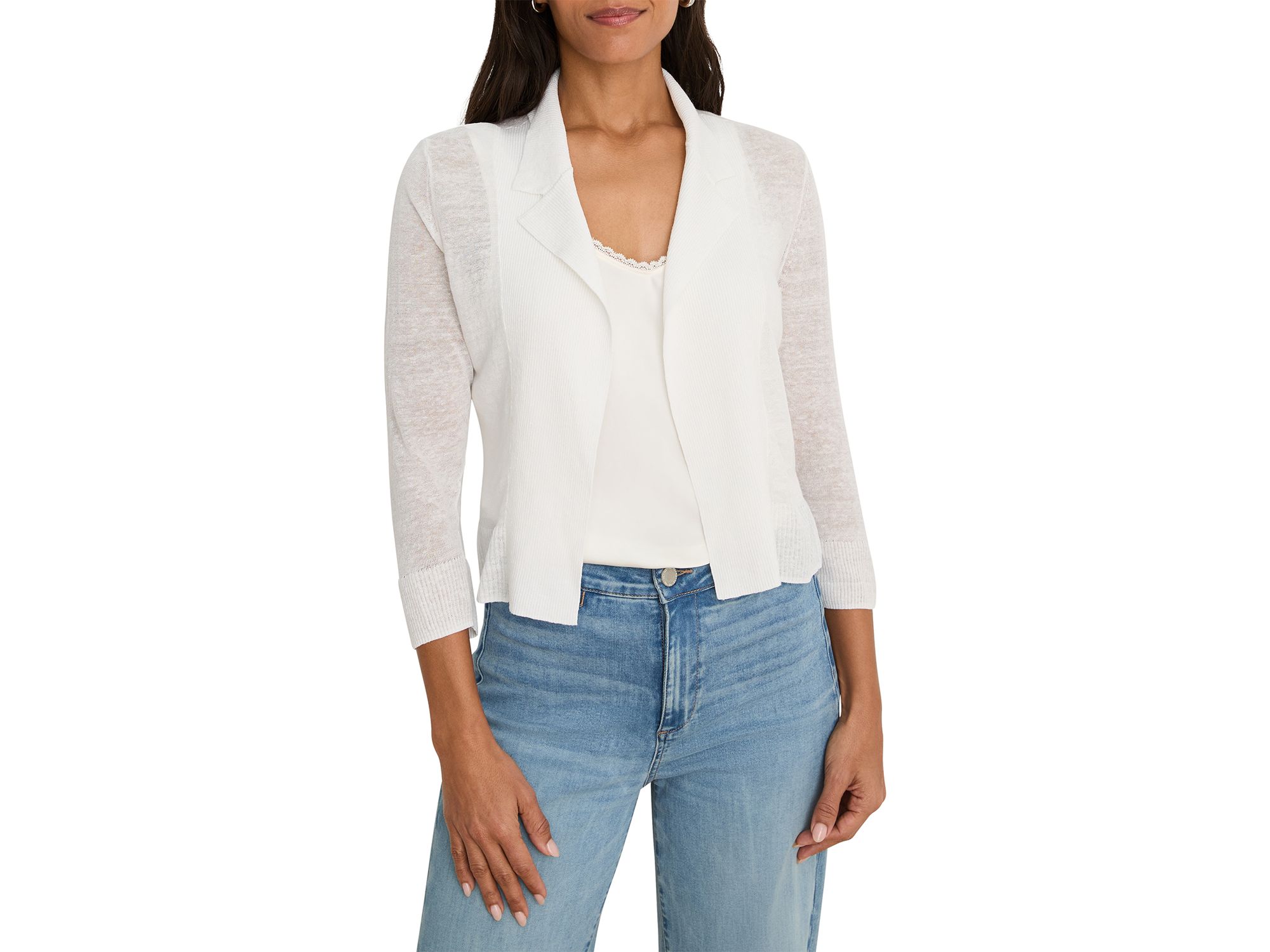 Featherknit Collared Sweater - Image 1