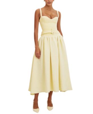  Tiana Sweetheart Belted Midi Dress