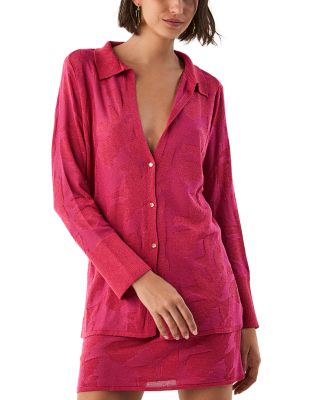 Lara Knit Shirt Swim Cover-Up