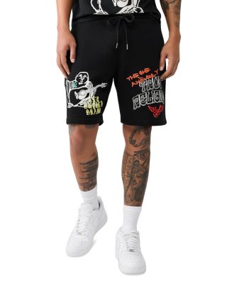 8" Logo Graphic Fleece Drawstring Shorts