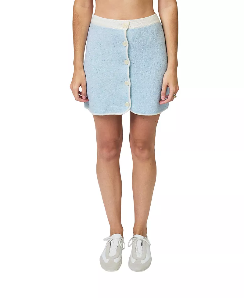 Central Park West Women's Celeste Tweed Yarn Skirt